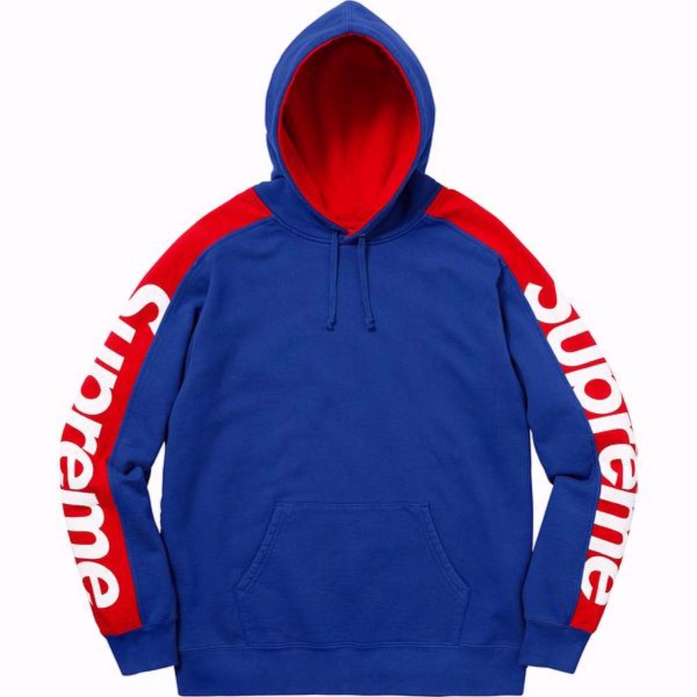 Supreme Sideline Hooded Sweatshirt Royal - SS18 Men's